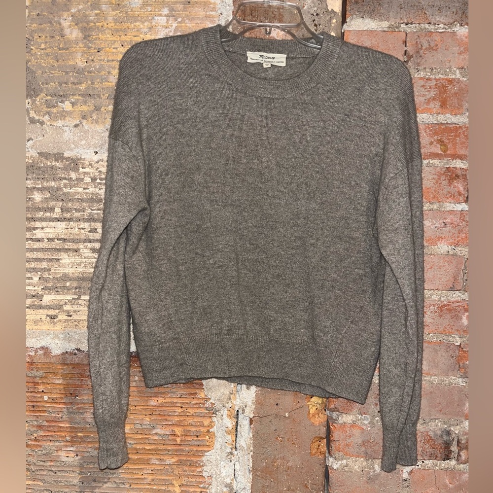 Cashmere Madewell Light Brown Crew Neck Sweater Sz S